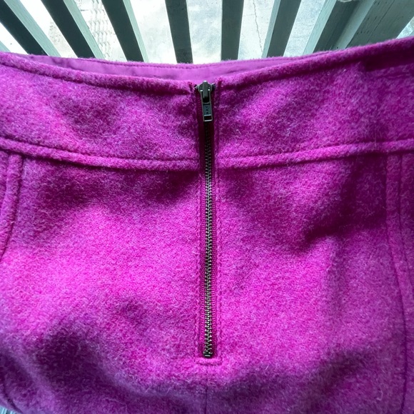 Talbots Magenta Wool Blend Skirt. - Picture 2 of 5